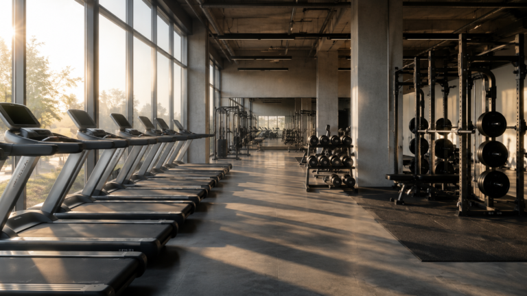 Empty gym showing why a gym membership alone often fails